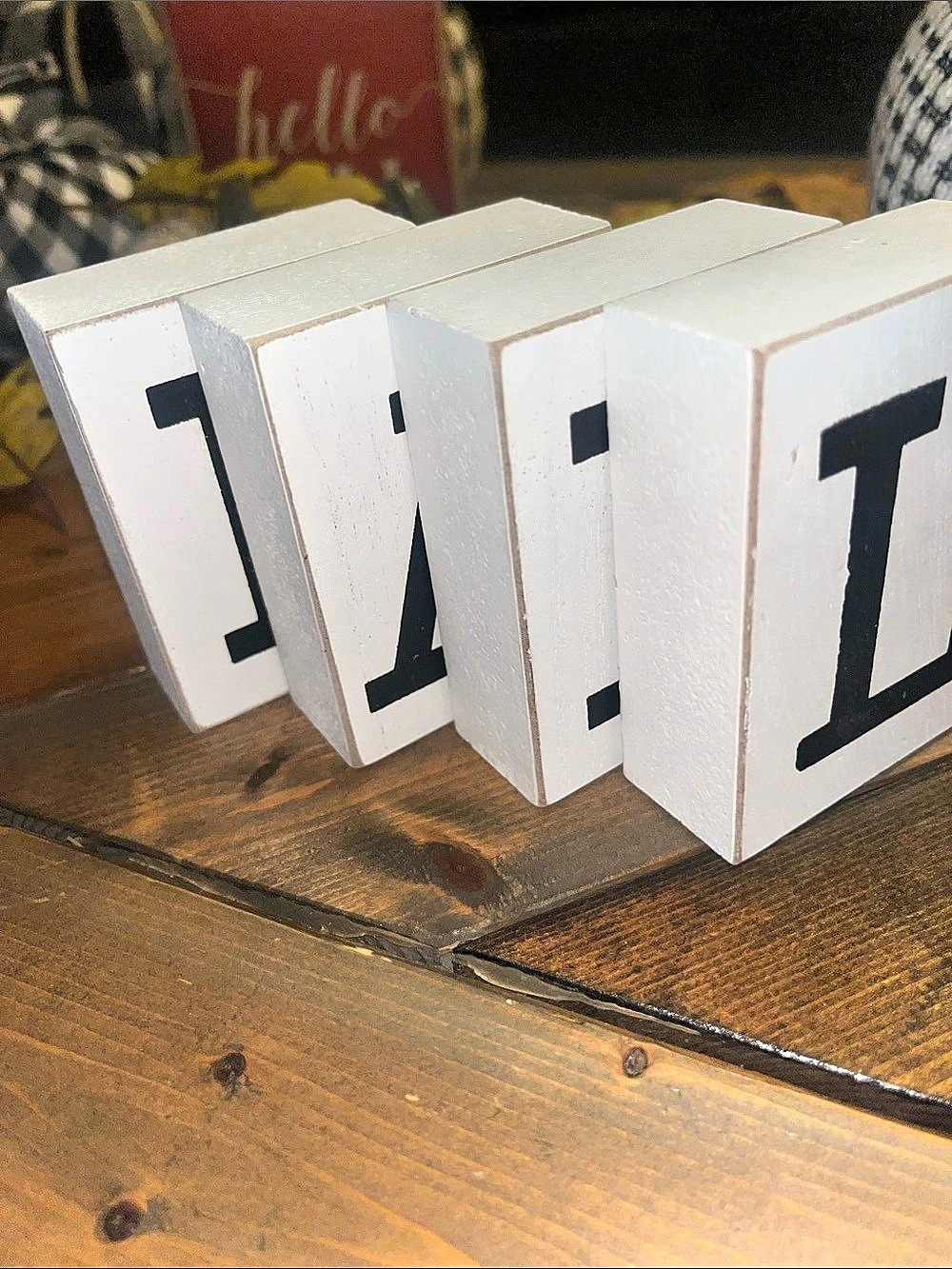 FALL Wooden Letter Blocks